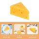 thumbnail image 3 of Realistic Artificial Cheese Shop Window Display Fake Cheese Prop Pretend Play Game Cheese Model, 3 of 3
