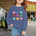 thumbnail image 2 of Girls Cute Sweatshirts Heart Print Oversized Swea𝘁 Shirts Tween 𝗣reppy Clothes 2026 Trendy Long Sleeve Hoodies Pullover Tops, 2 of 9