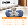 thumbnail image 6 of MoNiBloom Cuddler Blue Cat-Dog Bed for Puppy and Kitten, Anti-Slip PVC Dotted Bottom (27", Blue), 6 of 11