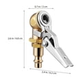 thumbnail image 4 of 2 Pcs Closed Ball Tire Chuck Air Pump for Inflatables Locking On Chuck Locking Tire Inflator Chuck Clip Air Chuck, 4 of 6