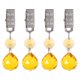 thumbnail image 1 of Uxcell 4-Pack Pesos para Manteles, Pesos de Cubierta de Mesa de Cristal con Clips Metálicos para Decoración/Picnic, Sujetadores de Manteles de Prismas [Amarillo], 1 of 6