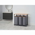 thumbnail image 4 of TRINITY EcoStorage® Bamboo Laundry Station, Dark Gray, 4 of 5