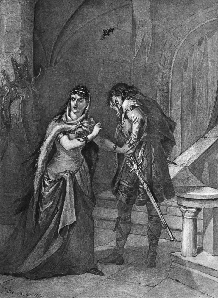 Shakespeare Macbeth Nlady Macbeth And Macbeth (Act Ii Scene Ii) From