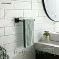 thumbnail image 5 of KOKOSIRI Towel Bar Matte Black Bathroom Hardware Hand Towel Rails Wall Mounted Kitchen Toilet Cabinet Paper Holder, Stainless Steel B3008BK, 5 of 9