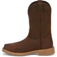 thumbnail image 3 of Justin Boot Company Men's Pecan Brown Water Buffalo Buster Top Square Steel Toe Work Boot, 3 of 3