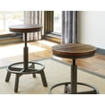 thumbnail image 3 of Signature Design by Ashley Torjin Industrial Adjustable Height Barstool, Set of 2, Brown, 3 of 4