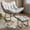 White, variant on EastVita Outdoor Rattan Egg-Shaped Rocking Chair with Footstool White