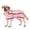 Pink, variant on Quick Drying Dog Bathrobe, Striped Pet Drying Towel Gown with Adjustable Waist Strap, Super Absorbent Microfiber Robe for Small to Large Dogs