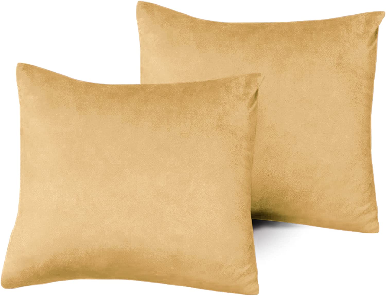 Myclong Pack of 2 Velvet Pillow Covers, Decorative Crystal Velvet Throw