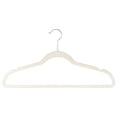 thumbnail image 3 of Set de 50 Ganchos Metálicos para Ropa PERFECT SPACE con Recubrimiento Antideslizante de Terciopelo y Gancho Giratorio 360° (Beige), 3 of 5