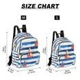 thumbnail image 2 of FORMRS Mini Backpack Purse for Women Quilted Travel Daypack Casual Shoulder Bag, Blue Sailboats, 2 of 7