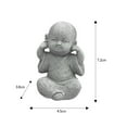 thumbnail image 3 of Figura de Monje Miniatura Decorativa para Automóvil, 3 of 5