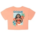 thumbnail image 4 of Disney Moana Cropped T-Shirt and Leggings with Skirt Overlay Outfit Set Toddler to Big Kid, 4 of 4