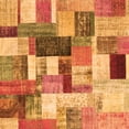 thumbnail image 1 of Ahgly Company Indoor Square Patchwork Orange Transitional Area Rugs, 5' Square, 1 of 1