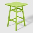 thumbnail image 5 of WestinTrends Malibu 5-Piece HDPE Outdoor Patio Dining Bar Bistro Table Set with Bar Stools, Lime, 5 of 11
