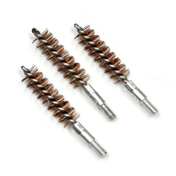 Bronze Bore Cleaning Brush for 9mm .357 .38 Special Caliber (3 Pack) by Maximalpower
