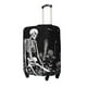 thumbnail image 1 of Balery Vintage Black white Plant skull Funda de equipaje, fundas para maletas, elástica, lavable, protector de maletas, compatible con maletas de 18 a 32 pulgadas-Large, 1 of 7