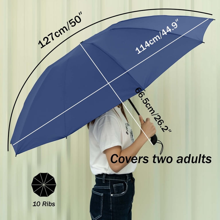 Chakipee Travel Inverted Umbrella, 44.9 Inch, Blue photo 7