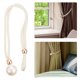 thumbnail image 4 of ColoMX 2pcs perla cortina hebillas para el hogar cortina tiebacks ajustable cortina corbata, 4 of 7