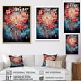 thumbnail image 4 of Designart "Surreal Reverie Coral Dreamcatcher painting" Dream Catcher Floater Framed Canvas Print, 4 of 7