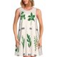 thumbnail image 1 of Balery Herbs Vestidos de verano para mujer con estampado: vestido holgado sin mangas, vestido playero informal y cómodo para días calurosos., 1 of 7