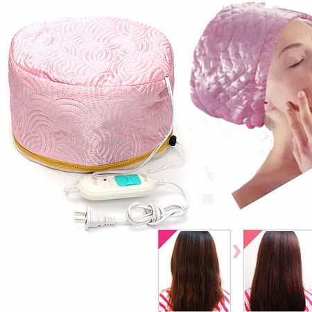 220V Pink Hair Thermal Treatment Beauty Nourishing Hair Care Hat Steamer SPA Nourishing Hair Care