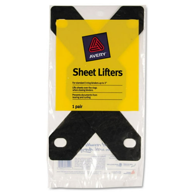 Triangle Shaped Sheet Lifter for Three-Ring Binder, Black, 2/Pack Triangle Shaped Sheet Lifter for Three-Ring Binder, Black, 2/Pack