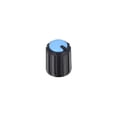 thumbnail image 3 of 5Pcs 6mm Insert Shaft 10x12mm Plastic Potentiometer Rotary Knob Blue, Black, 3 of 4