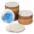 thumbnail image 6 of IDEANATEGRATE 50Pcs Wood Circles For Carving Beige 2 75In Unfinished Wooden Plates Round, 6 of 7