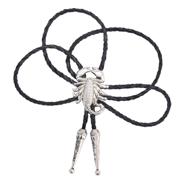 segolike Alloy Tie Adjustable Costume Rope Sweater Chain Retro Cowboy Scorpion White
