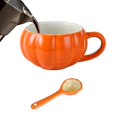 thumbnail image 2 of Halloween Pumpkin Cup Cute Ceramic Pumpkin Mug Funny Ceramic Coffee Mug Pumpkin Tea Cups Cereal Bowl Candy Cookie Jar Autumn (Pumpkin Cups  Pump), 2 of 7