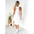 thumbnail image 4 of Women Casual Summer Beach Dress Sundress Loose Tank U-Neck Dress Vest Sleeveless Plus Size Dress Vestidos, 4 of 6