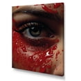 thumbnail image 2 of Designart "Ruby Reflections In A Woman'S Portrait" Fashion Woman Wall Decor, 2 of 7