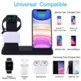 thumbnail image 4 of 3 In 1 Wireless Charger  Wireless Charging Station Compatible With  Watch Series 5/4/3/2/1, 4 of 8