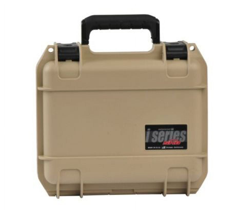 SKB iSeries 9"x7"x4" Tan Firearm Case with Layered Foam, Durable Protective Gun Case (3i-0907-4T-L)