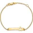 thumbnail image 4 of 14K Yellow Gold Children's Polished Star With 1In Ext. Id Bracelet (5.5 X 8.11) Made In Italy bid114-5.5, 4 of 5