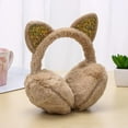 thumbnail image 4 of New Lovely Winter Warm Cat Ear Warmers Glitter Ears Plush Earmuffs for Women Playful Girls Ear Muffs Cold Protection Warm Hot (green), 4 of 7