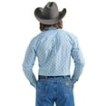 thumbnail image 2 of Wrangler George Strait Baby Blue Print - Mens Shirt  - 112324875, 2 of 2