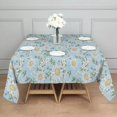 thumbnail image 3 of Lightblue Daisy Flower Small Flowers Pattern Square Tablecloth,Waterproof Square Table Cover,Wipeable Spillproof Washable Table Cover for Home Kitchen Party Decor 42"X42"(107x107cm), 3 of 6
