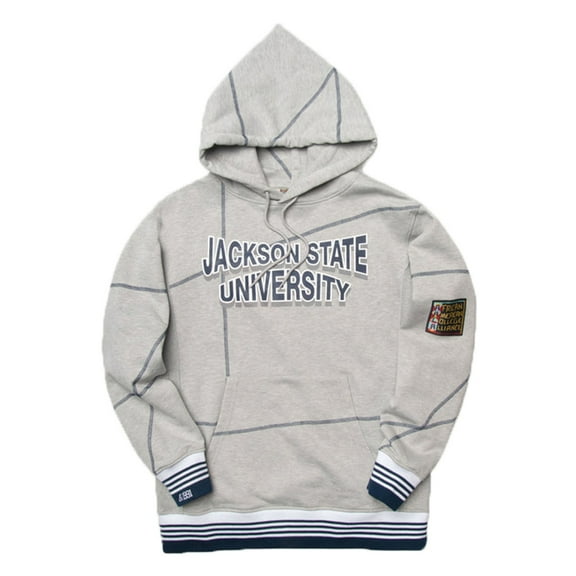 AACA Jackson State University Heavyweight HBCU Pride Hoodie, Men's Retro Pullover with Contrast Stitching