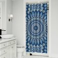 thumbnail image 2 of Floral Tribal Boho Mandala Shower Curtain 36x72 Inch Waterproof Polyester with Metal Grommets, 2 of 5