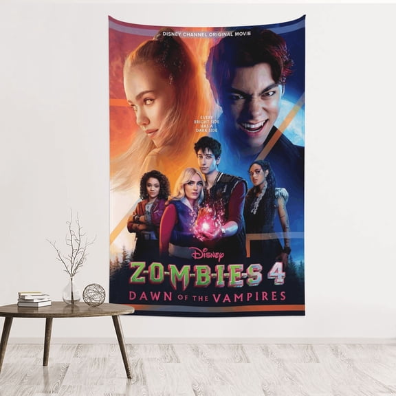 Zombies 4 Tapestry Banner 60 X 40 inch Decor Art Tablecloth Wall Hanging Mural for Bedroom Dorm