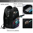 thumbnail image 4 of Disketp Colorful Flower Tiger Mochila de Viaje Estampada para Laptop con Puerto de Carga USB, Mochila Impermeable para Computadora – Regalo para Hombres y Mujeres, 4 of 7