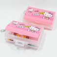 thumbnail image 2 of Caja de pastillas Kawaii Sanrio Hello Kittys, Accesorios de belleza, Mini caja de almacenamiento de plástico portátil, caja de joyería plegable, regalo para niñas, 2 of 4