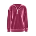 thumbnail image 4 of LYHaoo Girl's Hoodie Long Sleeve Soft Sweatshirt Graphic Hoody Kids Cute Pullovers Top Clothes For Girls And Boys Zip Front Sweatshirt Sizes 4-5 Years Pink, 4 of 5