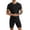 Black, variant on Doomiva Men's Spandex Wrestling Singlet Front Zipper Bodysuit Gym Workout Unitard Dark Grey XXL