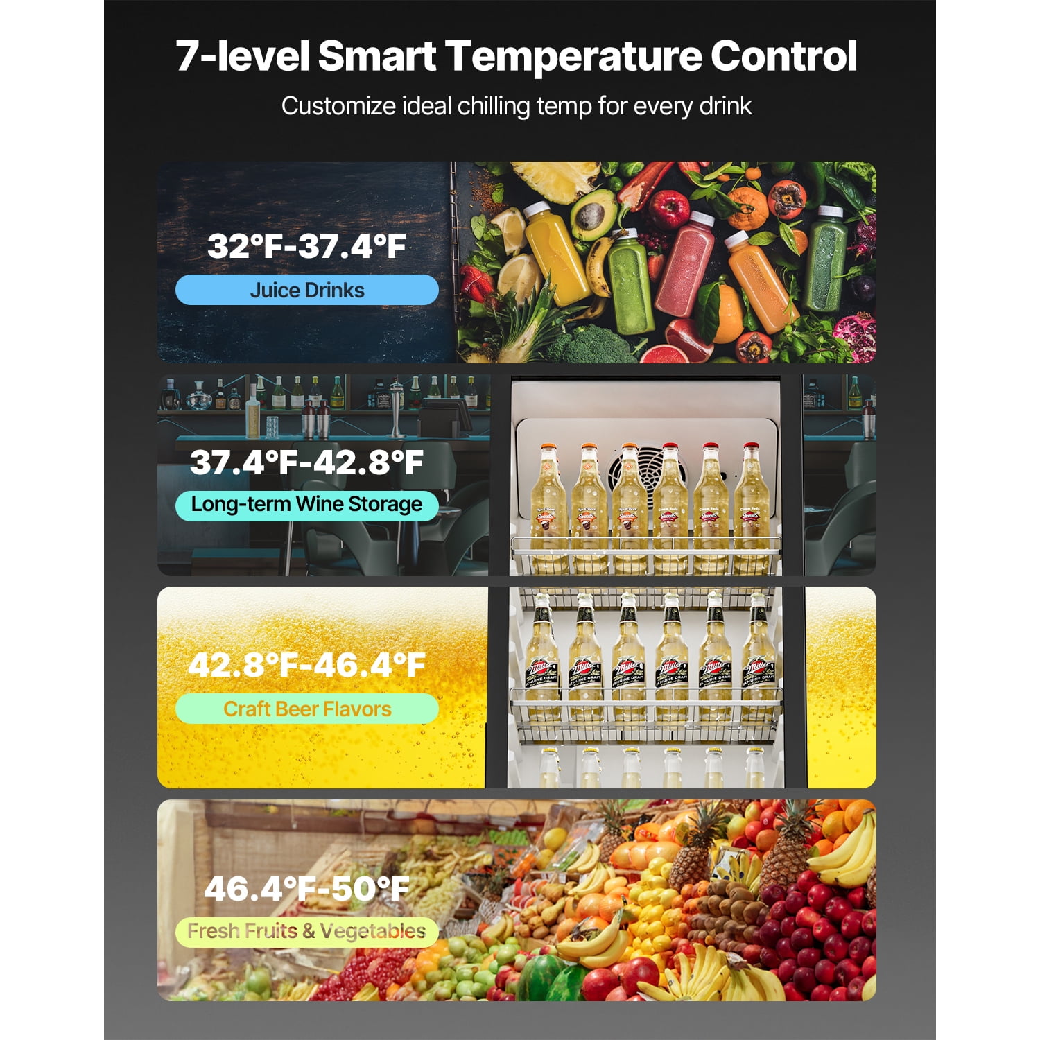 KFFKFF Commercial Merchandiser Refrigerator Single Glass Door 11.47Cu ft , Display Beverage Cooler Merchandiser