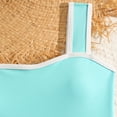 thumbnail image 3 of Girls One Piece Swimsuits Retro Square Neck Bathing Suits Teen Girl Swim Suit Kids Padded Swimwear, 3 of 6