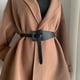 thumbnail image 3 of Vestido retro de mujer Zulema Cinturón de Cintura de Cuero de banda Negro Cintura de Obi de la corbata, 3 of 8