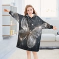thumbnail image 5 of BZSMCE Wearable Blanket Hoodie Fashion Crystal Butterfly Home Wear, 5 of 7